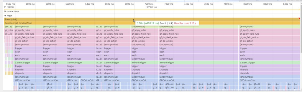 JavaScript profile on Gravity Forms