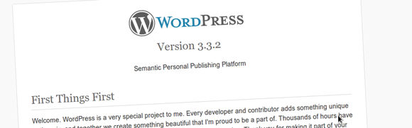 WordPress 3.3.2 WordPress 3.3.2