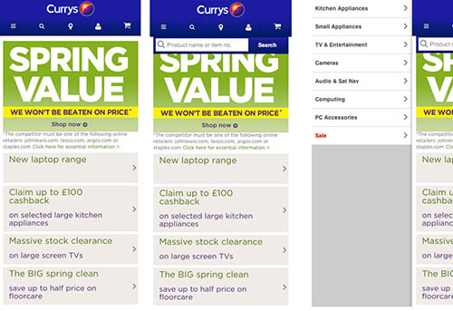3-spring-value-opt Curry's responsive website