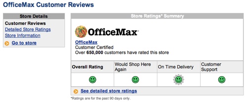 OfficeMax Customer Reviews Customer review of OfficeMax