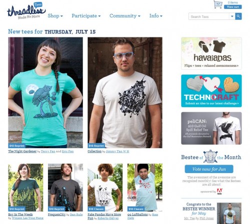 threadless Screenshot