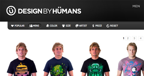 designbyhumanssearch ecommerce screenshot