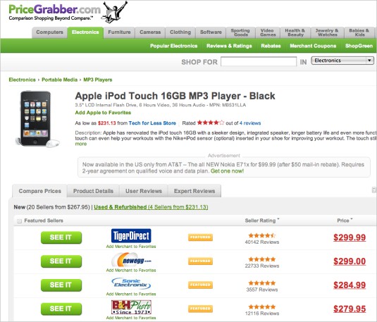 pricegrabber Pricegrabber
