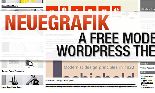 wordpress-101 NeueGrafik: A Free Modern WordPress Theme