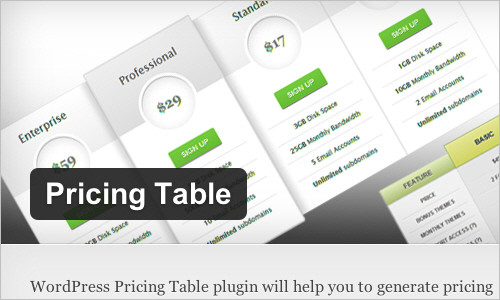 wordpress-173 WordPress › Pricing Table « WordPress Plugins