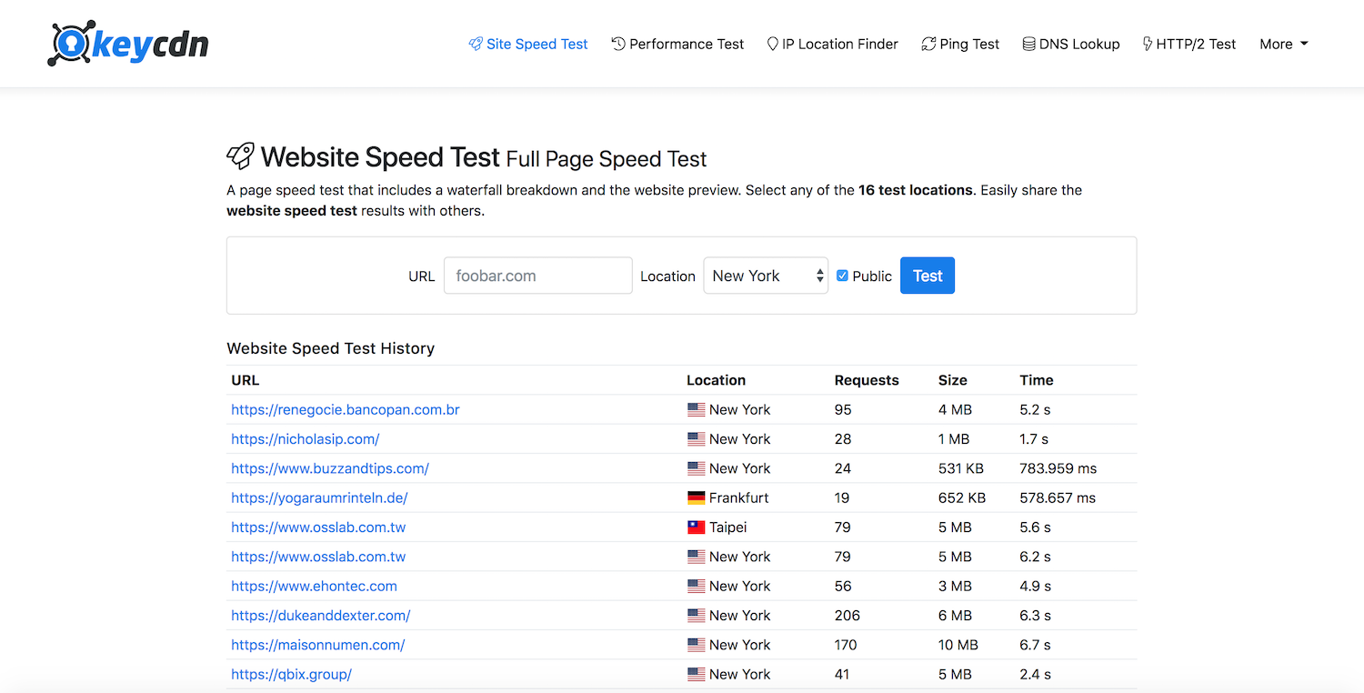 keycdn-site-test-tool