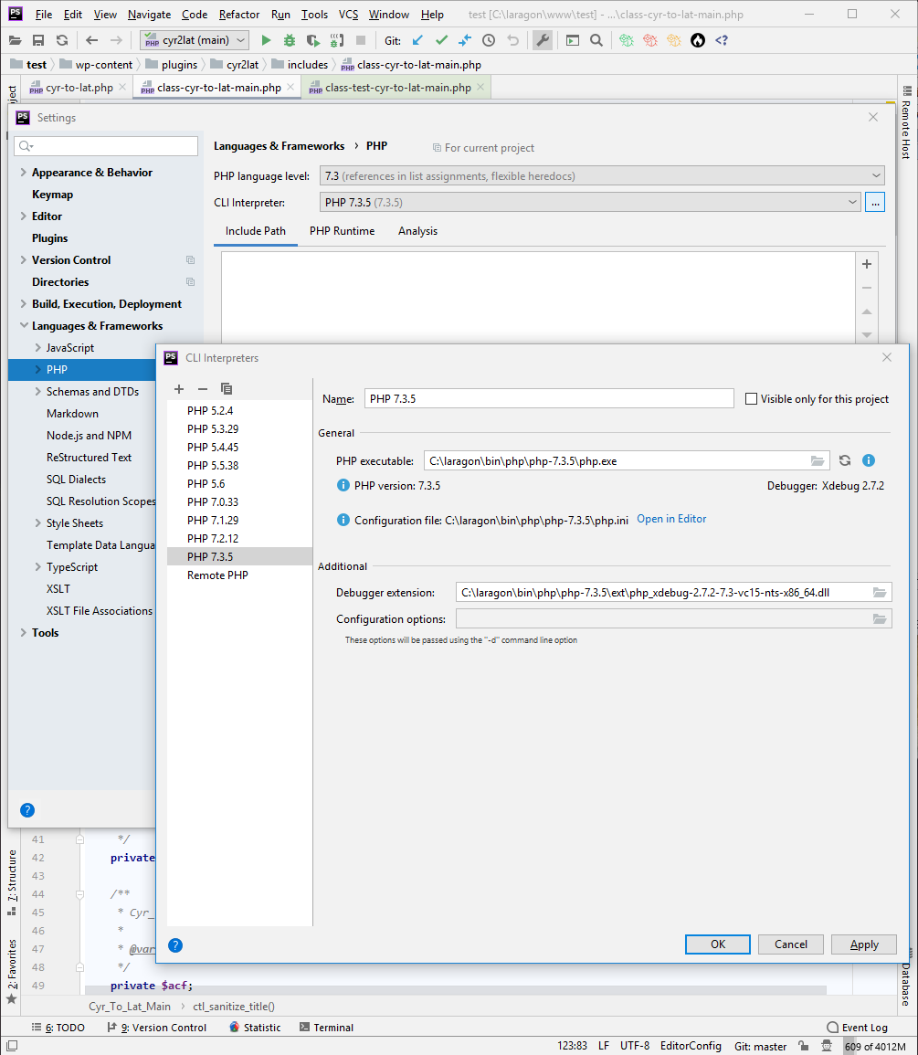 cli-interpreters-settings