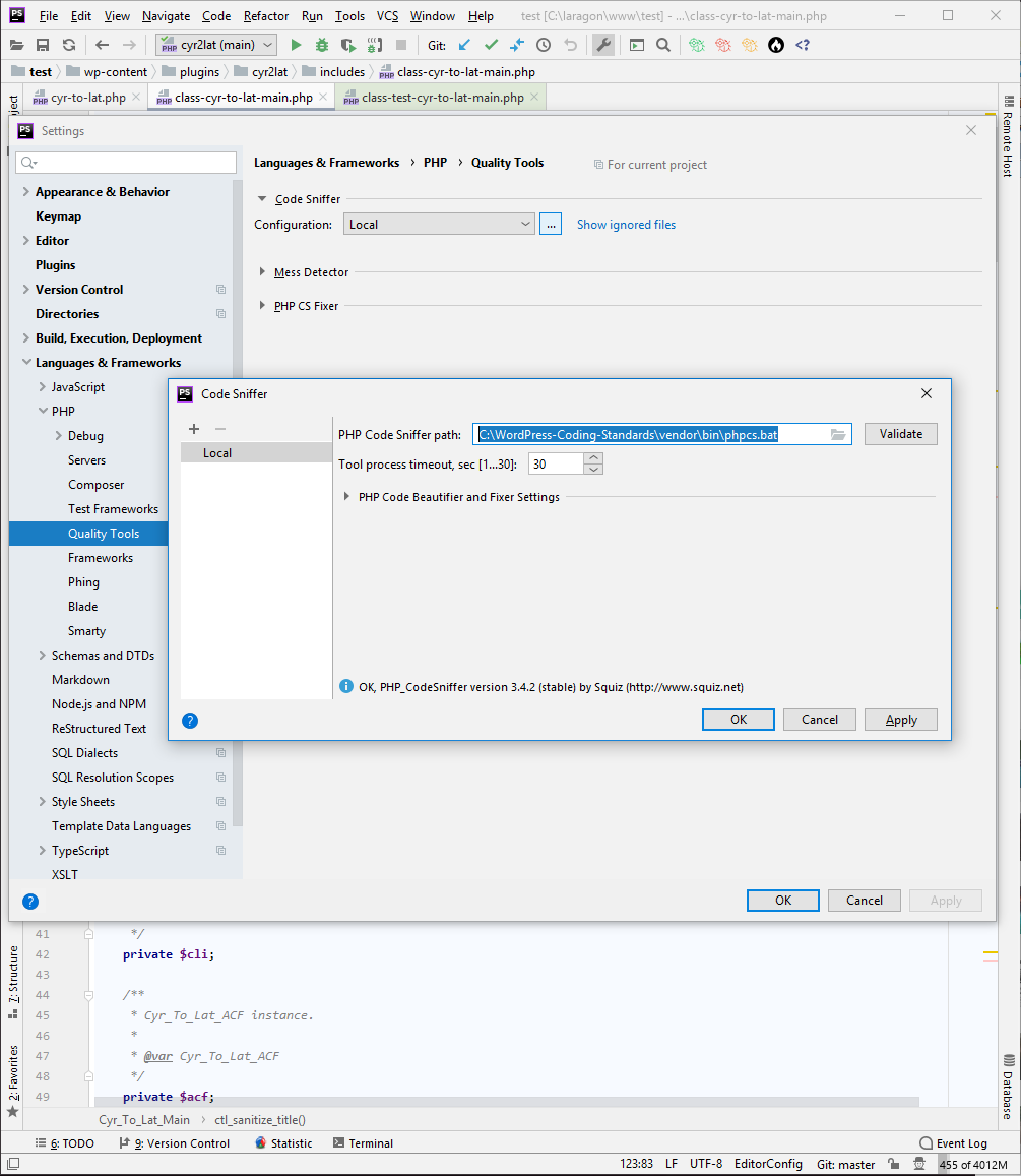 code-sniffer