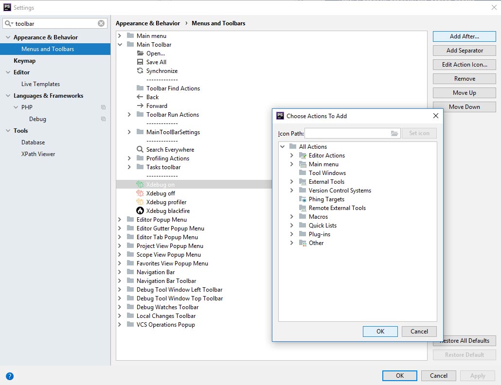 toolbar-settings