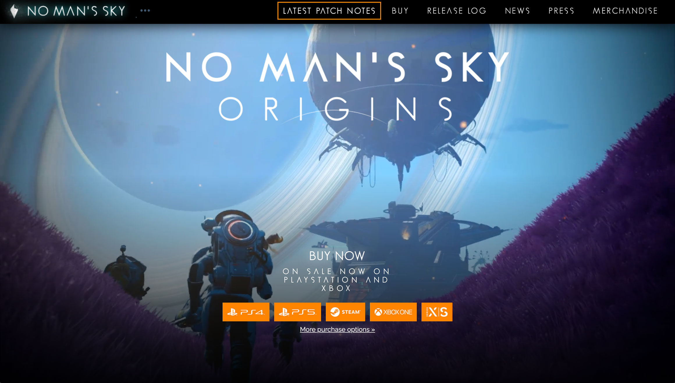 nomanssky Сайт компьютерной игры No Man's Sky