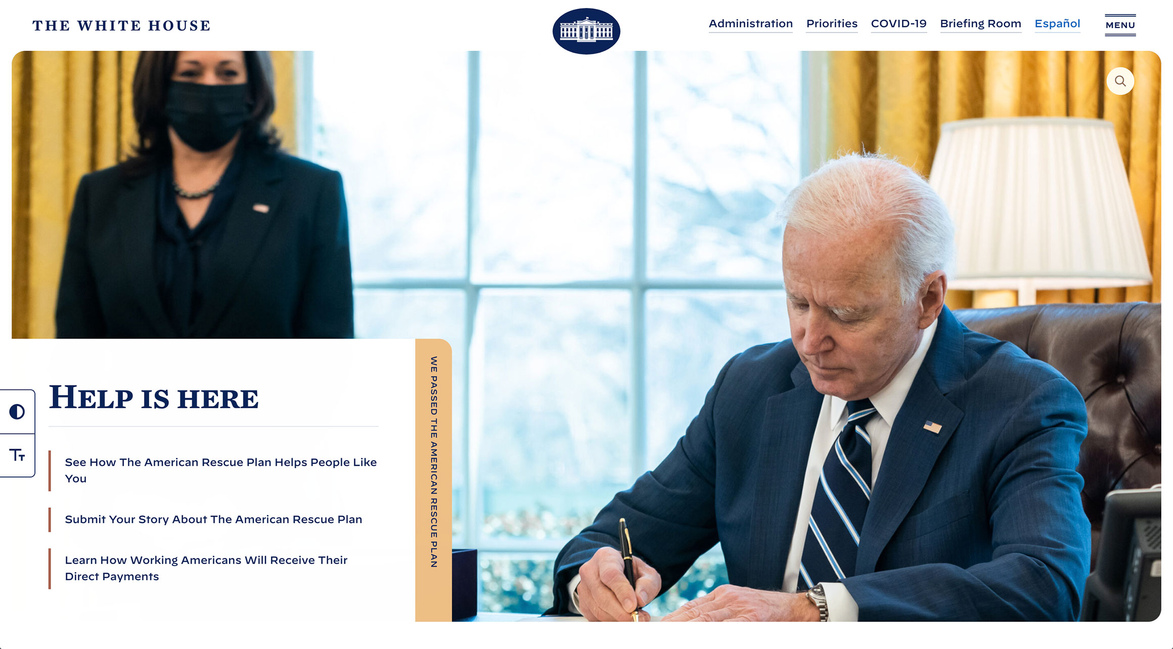 whitehouse сайт Белого Дома