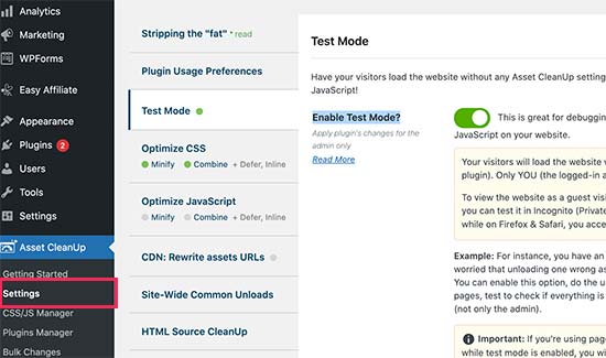 enable-test-mode
