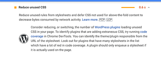 removeunusedcss-pagespeedinsights