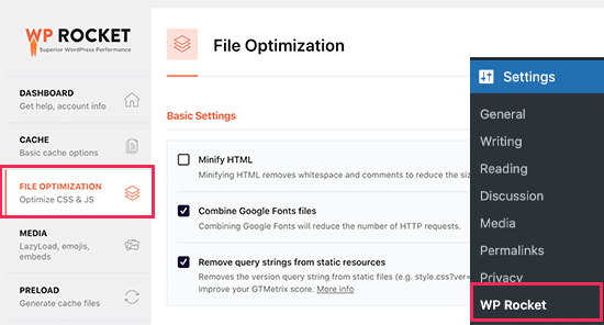 wprocket-fileoptimization