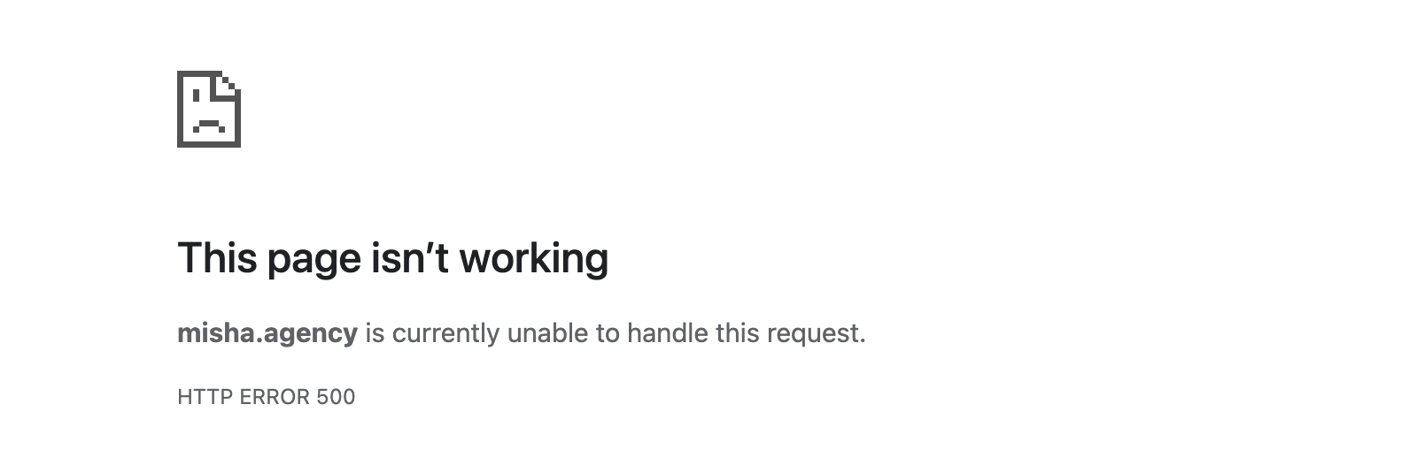 error-500 Ошибка 500 на сайте на WordPress